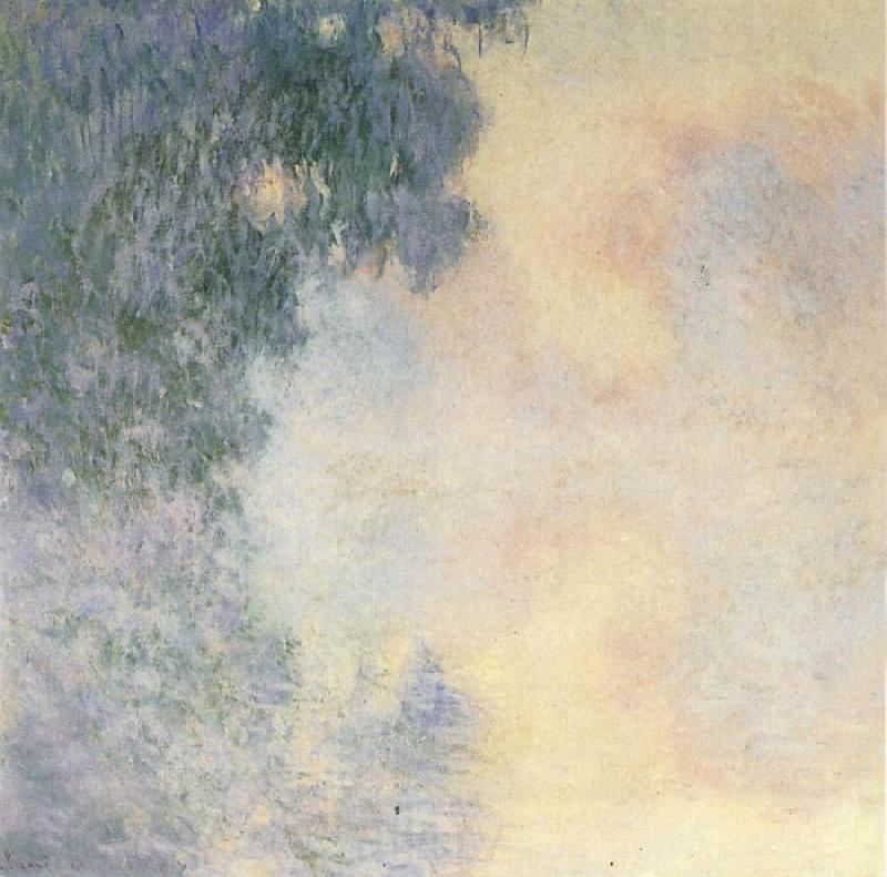Claude Monet Arm of  the Seine near Giverny in the Fog